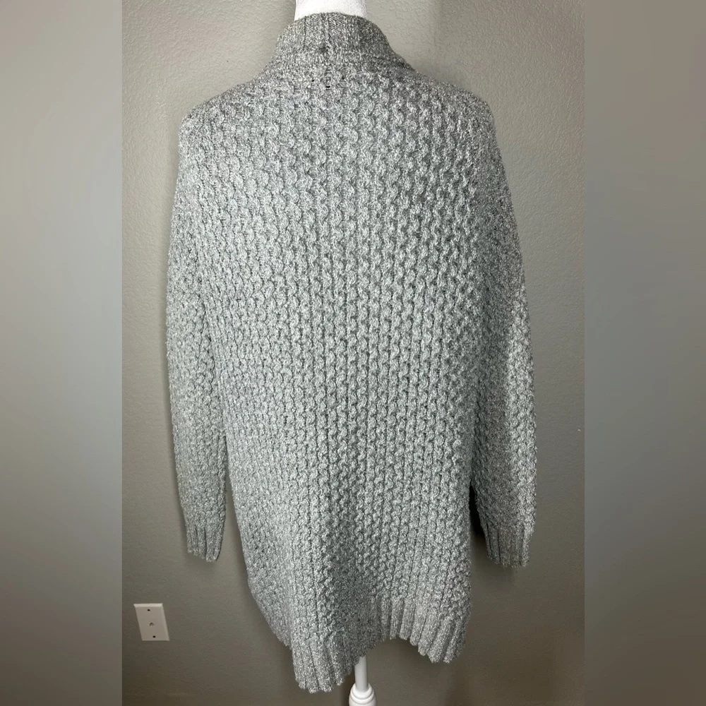 Patagonia Women's Gray Chunky Knit Cardigan Size L - Picture 4 of 7